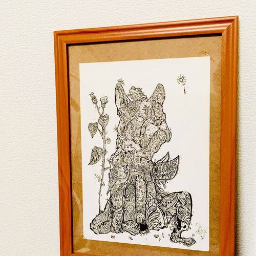 昼寝起き【肉筆原画】インテリア ペン画 アート 絵画 TaIChi 昼寝起き【肉筆原画】インテリア ペン画 アート 絵画 TaIChi