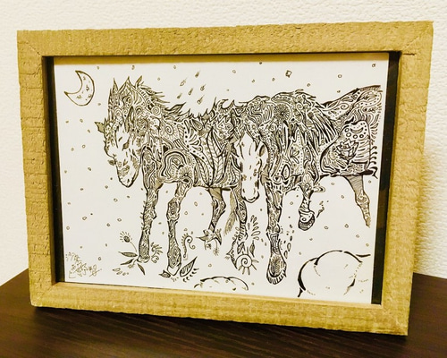 インテリアアート・水彩（肉筆一点もの） Amazon.co.jp: 自作肉筆 アクリル画 iインテリアアート油絵 F6号