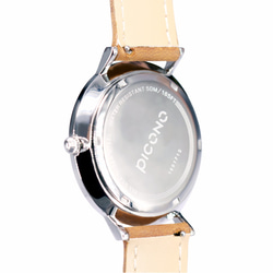【PICONO】SPY S collection leather strap watch / YS-7202 White 4枚目の画像