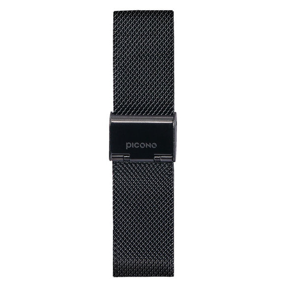 【PICONO】RGB 系列 輕薄黑色快拆式不鏽鋼網帶手錶 / RGB-6402 綠色 第5張的照片