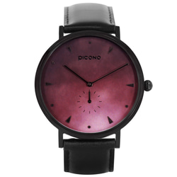 【PICONO】A week collection black leather strap watch 4枚目の画像