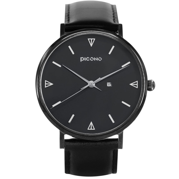 【PICONO】Amour 系列黑色真皮手錶對錶 / BU-8301 第5張的照片