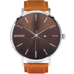 【PICONO】Cosmos metal dial leather strap watch / CO-9302 2枚目の画像