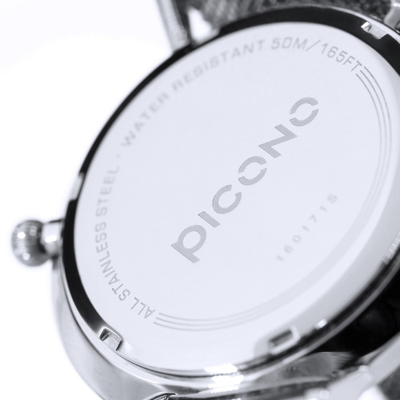 【PICONO】Cosmos metal dial leather strap watch / CO-9302 4枚目の画像