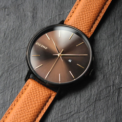 【PICONO】Cosmos metal dial leather strap watch / CO-9301 1枚目の画像