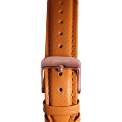 PICONO Siempre brown leather strap couple watch / SI-11001 5枚目の画像