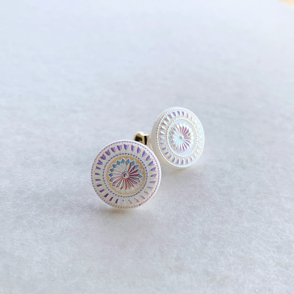 coco-rosette earrings 1枚目の画像