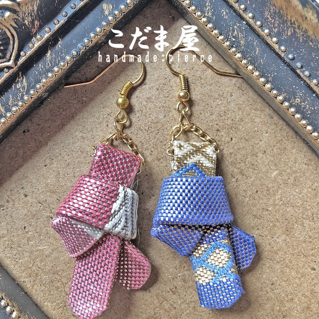 322】大人カラー ジャラジャラピアス/イヤリングハンドメイド
