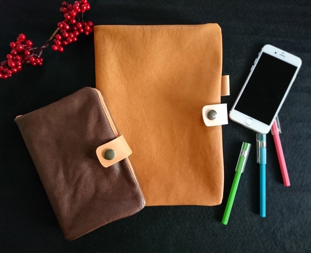 革・手帳、ノートカバー【選べるカラー・サイズ】A4/B5/A5/B6/A6/B7　受注生産　新生活　レザー　オーダー
