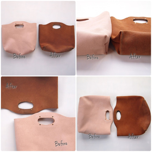 ハンドメイド　ヌメ革　トートバック　クリーマー　ブラウン　★新品／未使用品★ 9948d759a5cf4318c8971a09793efc