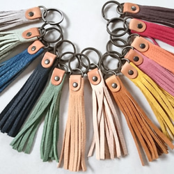 蓋子皮革/鑰匙扣 [13 種顏色可供選擇] 鑰匙圈 Petit gift Leather BAG charm Men&#39;s 第8張的照片