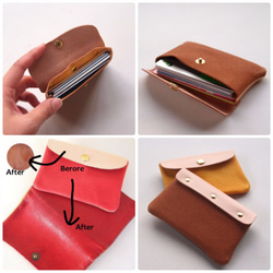 Lid Leather *Soft Card Case S [Standard Colors] 8 Colors *Pass C 第5張的照片