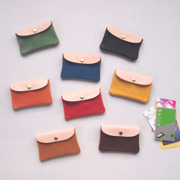 Lid Leather *Soft Card Case S [Standard Colors] 8 Colors *Pass C 第6張的照片