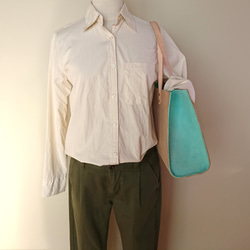 床革【トートバッグ / ワイド】ハードタイプ【選べる６色】A4収納可　大きめサイズ　お仕事バッグ　新生活　レザー　ギフト 6枚目の画像