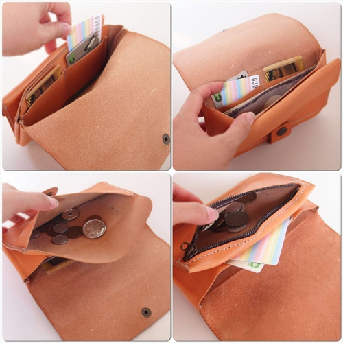 特価牛ヌメ革【シンプル長財布 / ブラック】メンズライクなトラッカー