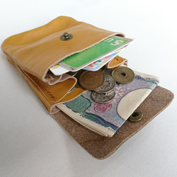牛K皮革/迷你錢包[24個選擇]免費組合Nume皮革緊身皮革錢包禮物節日旅行 第4張的照片