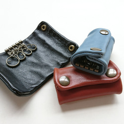 8 種顏色可供選擇 [Made-to-order] Cowhide key case/leather kip leather l 第6張的照片