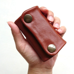 8 種顏色可供選擇 [Made-to-order] Cowhide key case/leather kip leather l 第4張的照片