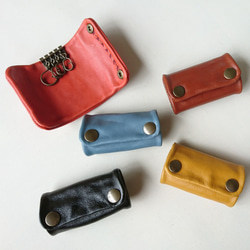 8 種顏色可供選擇 [Made-to-order] Cowhide key case/leather kip leather l 第9張的照片