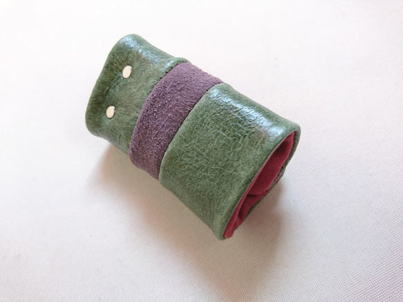 免費送貨[一件]多色皮革鑰匙包軟豬皮革1901011 /皮革男士女士禮物 第4張的照片
