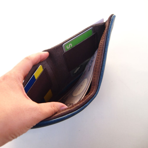 二つ折りウォレット　二つ折り財布【受注制作】 受注発注】レザージップウォレット(2つ折り財布) 【メール便対応