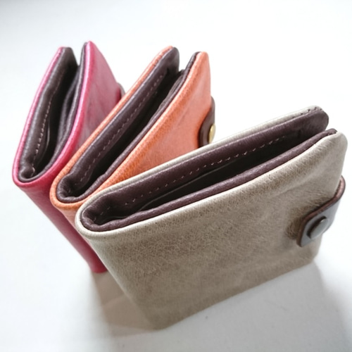 選べる8色】二つ折り ぶた革財布【受注生産】ギフト メンズ