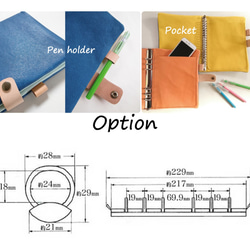 春支度早割【送料無料】革・手帳/６穴バインダー/A5【選べるカラー】　Creema限定 　レザー　オーダーメイド　ギフト 5枚目の画像