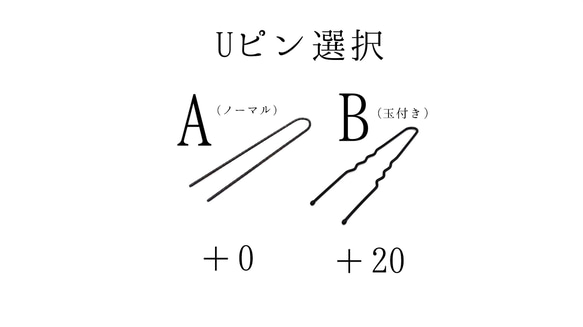 ≪2.5cm≫アゲハ蝶のUピン 小①(A04) 5枚目の画像