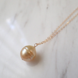 K14GF gold southern sea long necklace 2枚目の画像