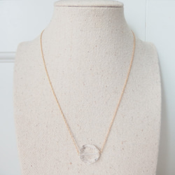 【SALE】K14GF BIG rock herkimer necklace 4枚目の画像