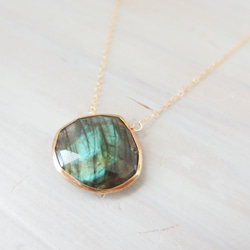 K14GF labradrite necklace 1枚目の画像