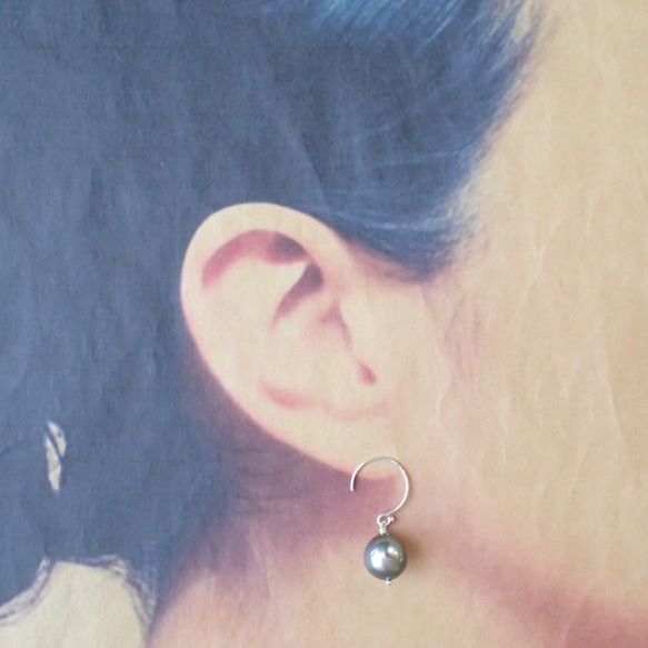 【出售♡】SV925大溪地珍珠簡單刺穿 第4張的照片