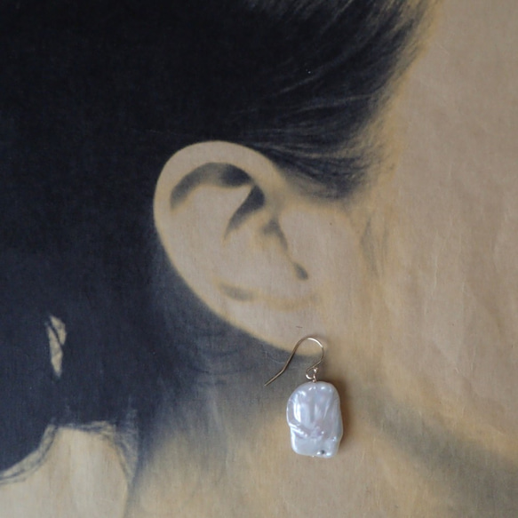 K14GF巴洛克式水鑽珍珠 第3張的照片