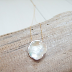 K14GF flower petal pearl necklace A 第1張的照片