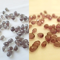 K14GF變色石榴石和大溪地珍珠穿孔 第4張的照片