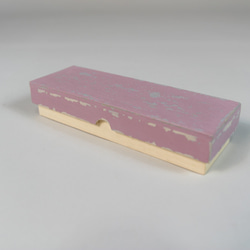 木の筆箱（ピンク）／ペンケース 1枚目の画像