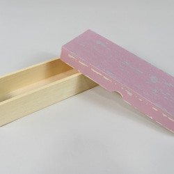 木の筆箱（ピンク）／ペンケース 3枚目の画像