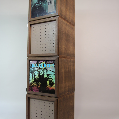 瀬戸内工芸 レコードラック＆アートフレーム2ユニット***オーディオ棚