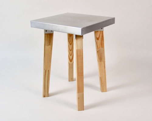 其のニ 古材パッチワーク椅子 スツール 鉄脚 正六角形 4点セット 古道具 其のニ 古材パッチワーク椅子 スツール 鉄脚 正六角形 4点セット