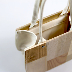 Setouchi Kougei**Wood Patchwork Bag******upcycle Reclaimed 第2張的照片