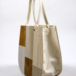 Setouchi Kougei**Wood Patchwork Bag******upcycle Reclaimed 第4張的照片