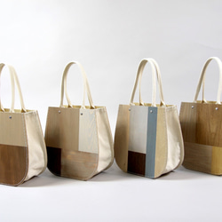 Setouchi Kougei**Wood Patchwork Bag******upcycle Reclaimed 第5張的照片