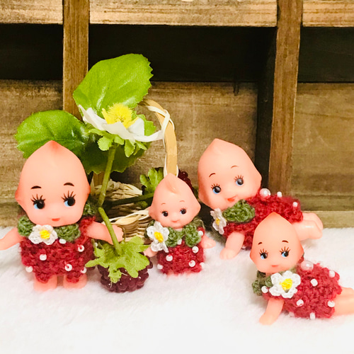 ハイハイいちごキューピー 3cm その他人形 rutica 通販 10969307
