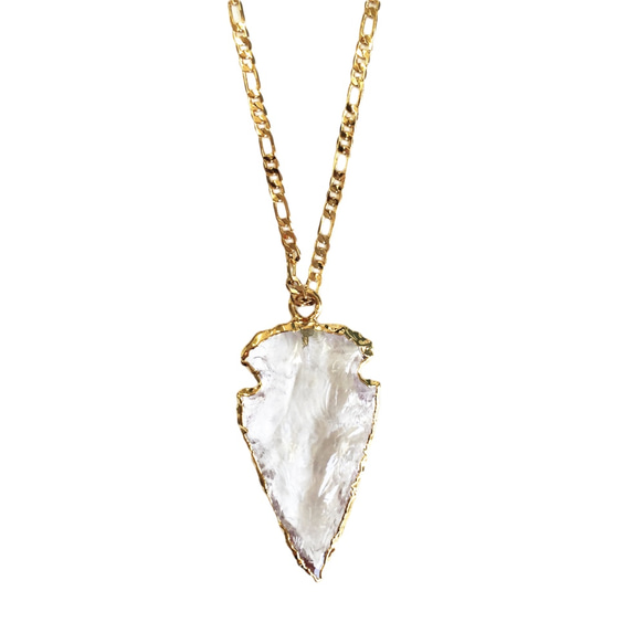 14k-karat gold crystal heart necklace（small） 1枚目の画像