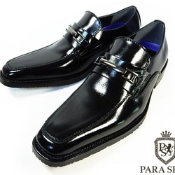 PARASHOE 本革 ビットローファー ビジネスシューズ 黒 23cm 23.5cm 24cm（PS16102-BL） 2枚目の画像