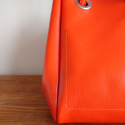 秋冬バッグ　選べるカラー20色  レザートートバッグ  巾着  受注生産  UB-16 4枚目の画像