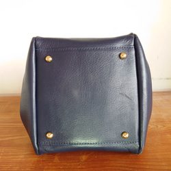 秋冬バッグ　選べるカラー20色  レザートートバッグ  巾着  受注生産  UB-16 5枚目の画像