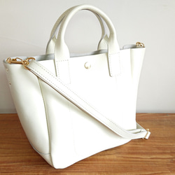 秋冬バッグ　選べるカラー20色 レザー 2way トート バッグ  受注製作 UB-01S 2枚目の画像