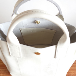 秋冬バッグ　選べるカラー20色 レザー 2way トート バッグ  受注製作 UB-01S 3枚目の画像