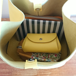 Creema限定福袋　選べるカラー20色 レザートートバッグとコロンとミニ財布 UB-02L 受注製作 5枚目の画像